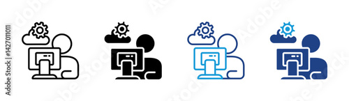 Work Cloud Icon