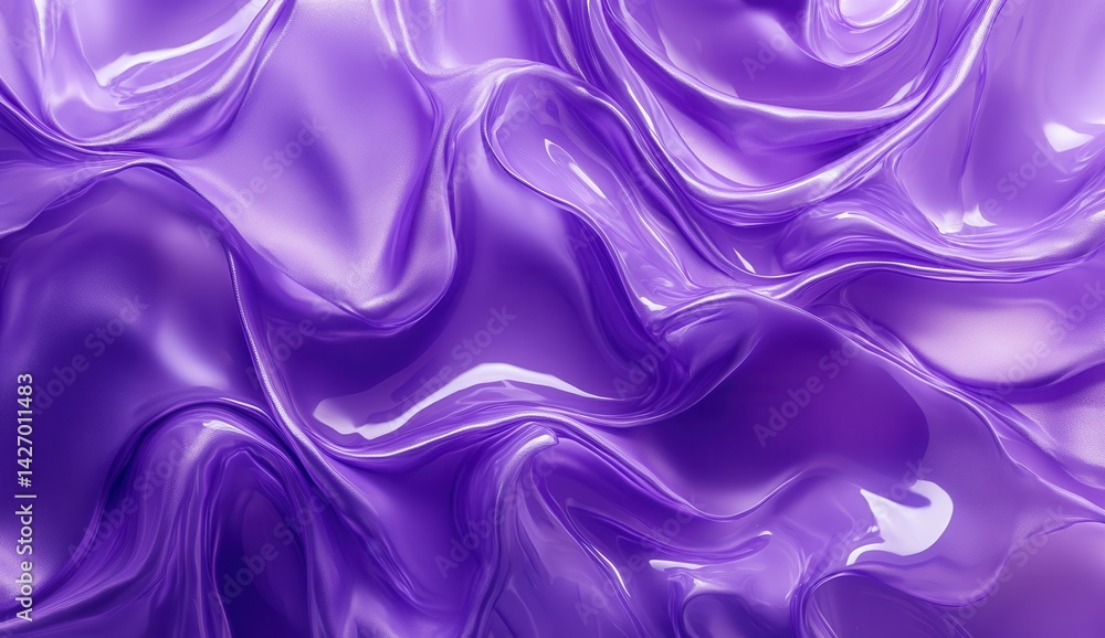 Fototapeta premium Purple Liquid Fabric Texture