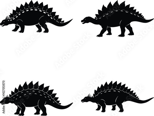 Ankylosaurus Silhouette vector