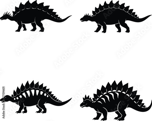 Ankylosaurus Silhouette vector