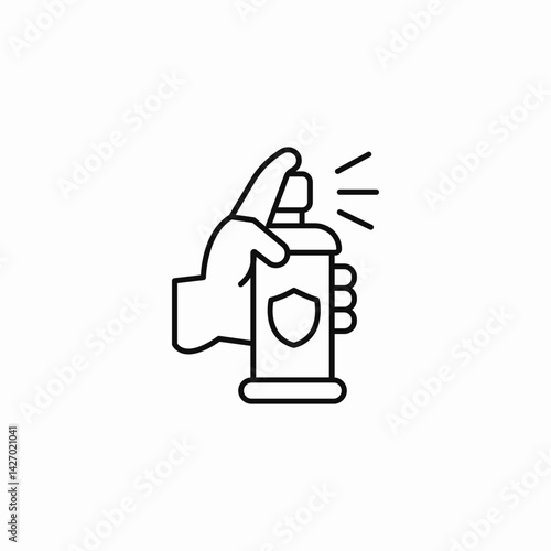aerosol spray icon sign vector