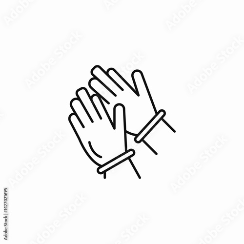 clapping hands icon sign vector
