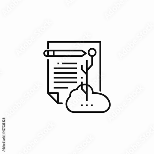 legal document icon sign vector