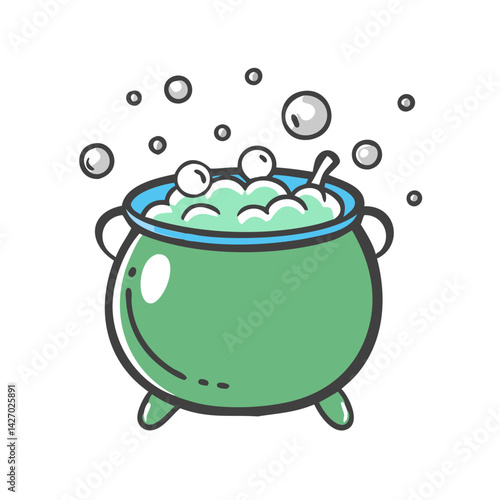 cauldron bubbles icon, cauldron bubbles vector illustration-simple illustration of cauldron bubbles, perfect for cauldron bubbles logos and icons