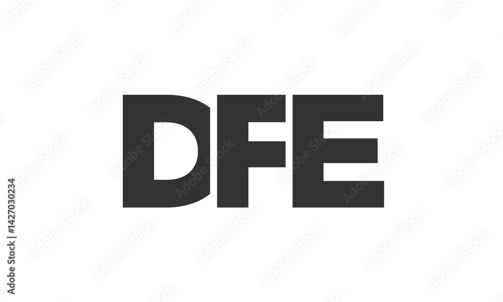 DFE logo design template with strong and modern bold text. Initial based vector logotype featuring simple and minimal typography. Trendy company identity. DFE logo design template with strong and modern bold text. Initial based vector logotype featuring simple and minimal typography. Trendy company identity.