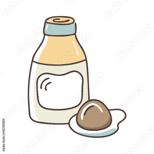 coffee creamer icon, coffee creamer vector illustration-simple illustration of coffee creamer, perfect for coffee creamer logos and icons