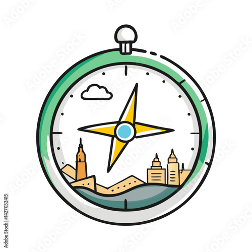 compass pointing to mecca icon, compass pointing to mecca vector illustration-simple illustration of compass pointing to mecca, perfect for compass pointing to mecca logos and icons