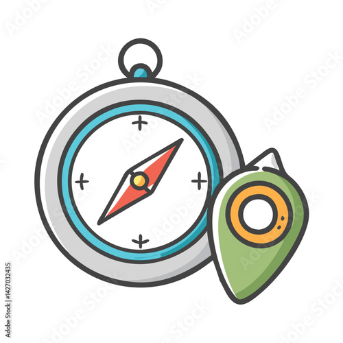 compass pointing to mecca icon, compass pointing to mecca vector illustration-simple illustration of compass pointing to mecca, perfect for compass pointing to mecca logos and icons