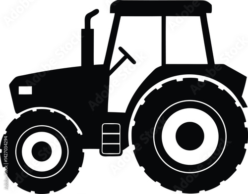 tractor isolated on white background