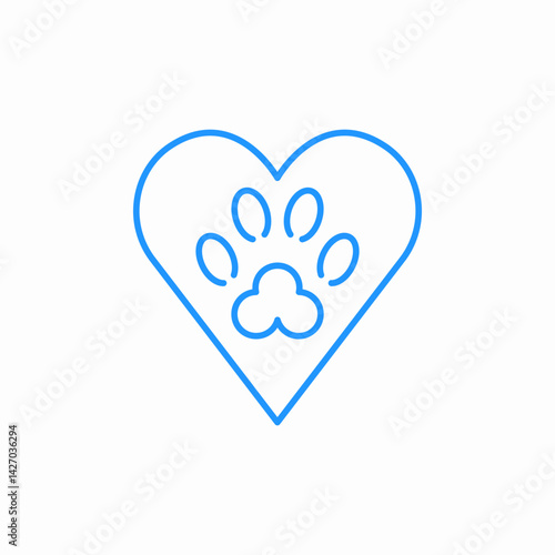 animal love icon sign vector