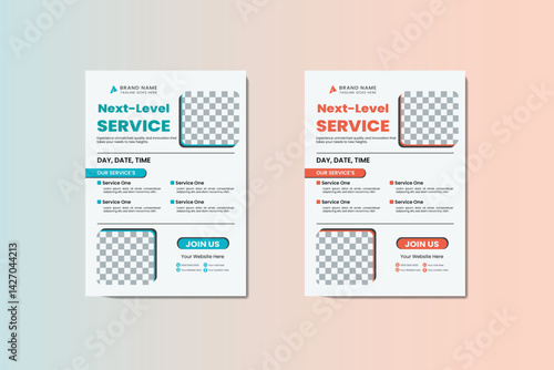 Professional Business Service Flyer Template – Modern Corporate Design