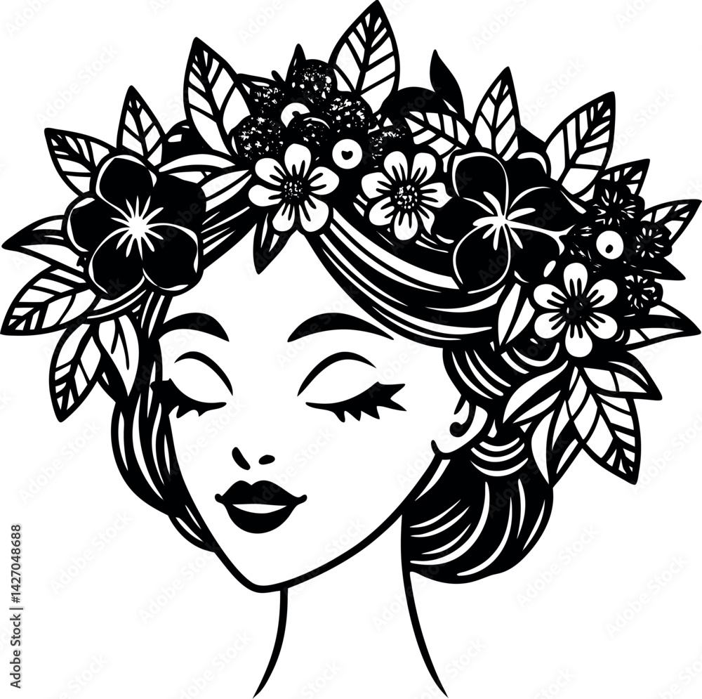 Flower Crown With Soft Colors Flower Crown With Soft Colors