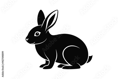 vector illustration of a rabbit