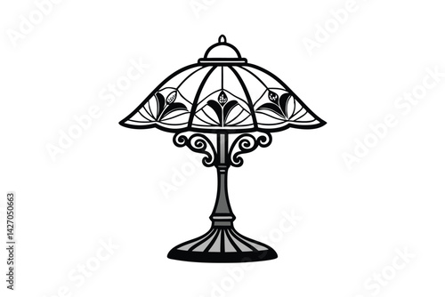 table lamp isolated on white
