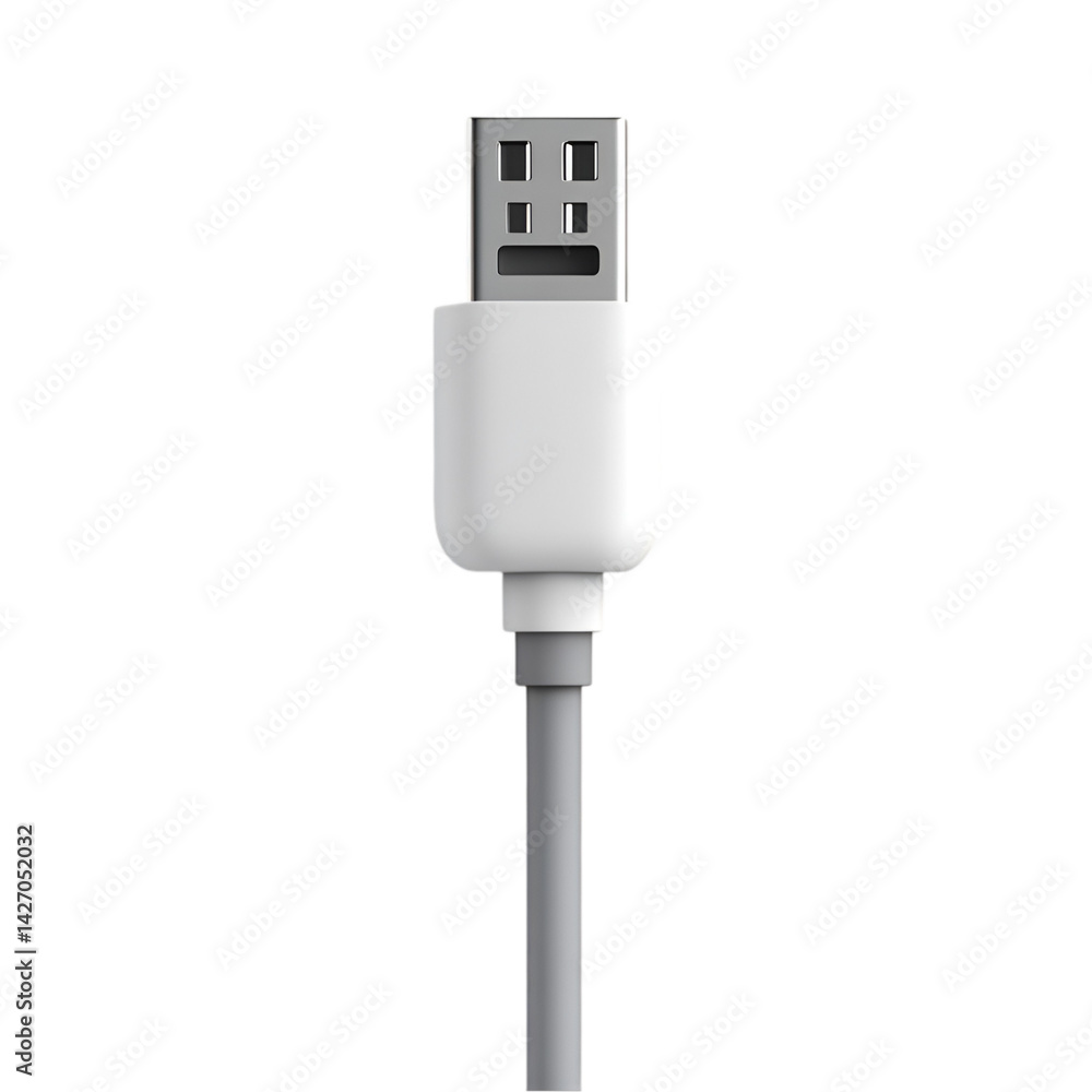 USB-C Cable Connector Closeup White Grey Technology Gadget, USB-C Cable Connector Closeup White Grey Technology Gadget,