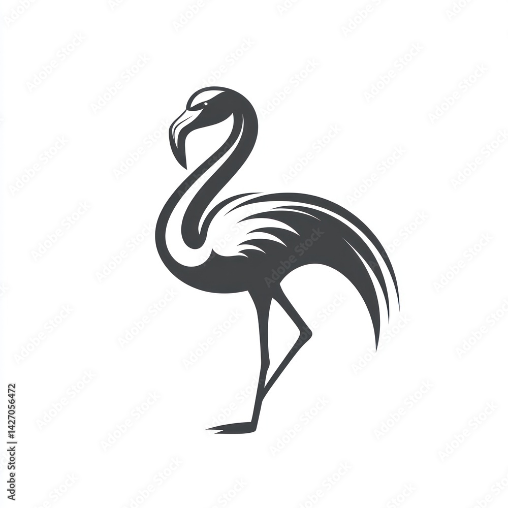 Fototapeta premium Flamingo Silhouette