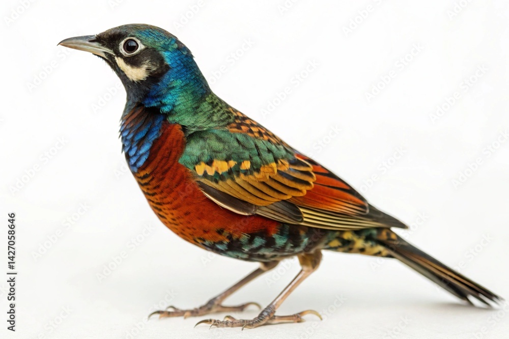 Fototapeta premium chinese thrush isolated on white background