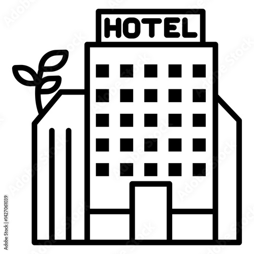 Eco Hotel Icon