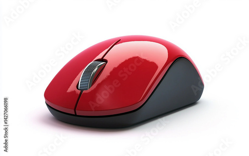 Click with Confidence A Computer Mouse Featuring a Security Lock Isolated On White Background.