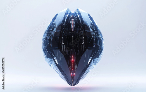 Virtual Security A Cyber Shield Safeguarding the Network Isolated On White Background.