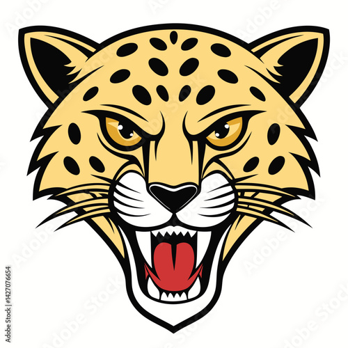 Cheetah Head Mascot