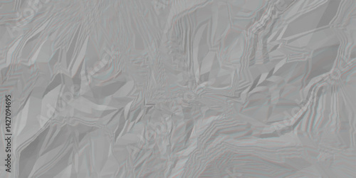 Abstract Crumpled Foil Texture Soft. Recycled packaging, horizontal kraft page texture, wrapping paperboard.