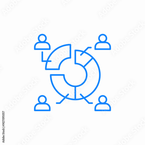 data analysis icon sign vector