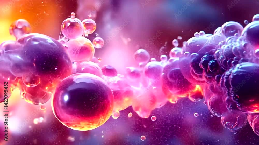 Colorful Abstract Bubbles in a Cosmic Background Colorful Abstract Bubbles in a Cosmic Background