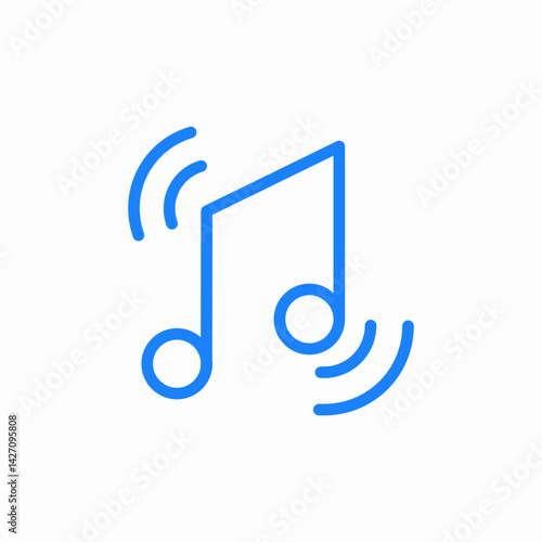 music note icon sign vector