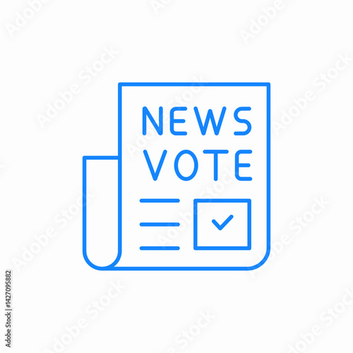 news vote icon sign vector