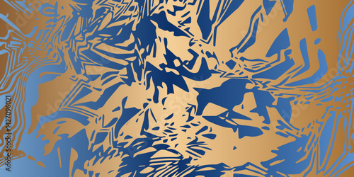Abstract Ink Swirl Vector Modern Expressionist Texture. High-Contrast Vector Pattern. Grunge Liquid Lines. Abstract Hand-Drawn Vector Design