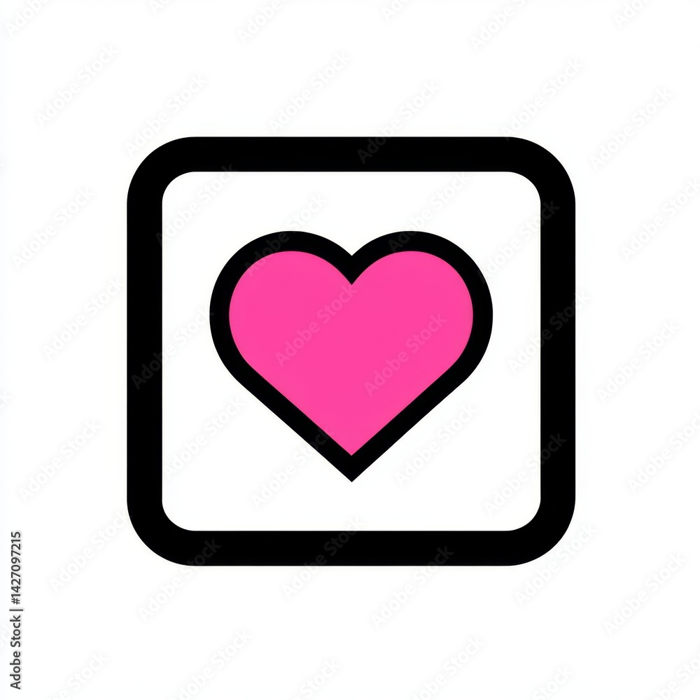 A geometric frame enclosing a heart symbol embodies the idea of love and connection A geometric frame enclosing a heart symbol embodies the idea of love and connection