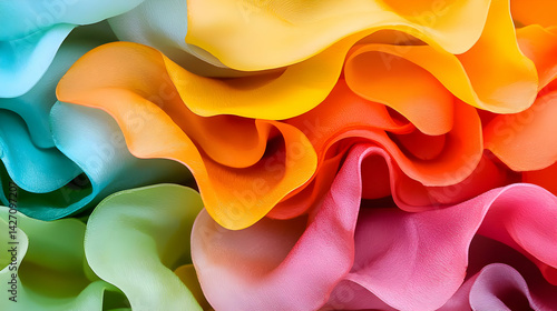 Colorful Rainbow Patterned Food Dessert