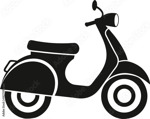 Motor Scooter Icon 