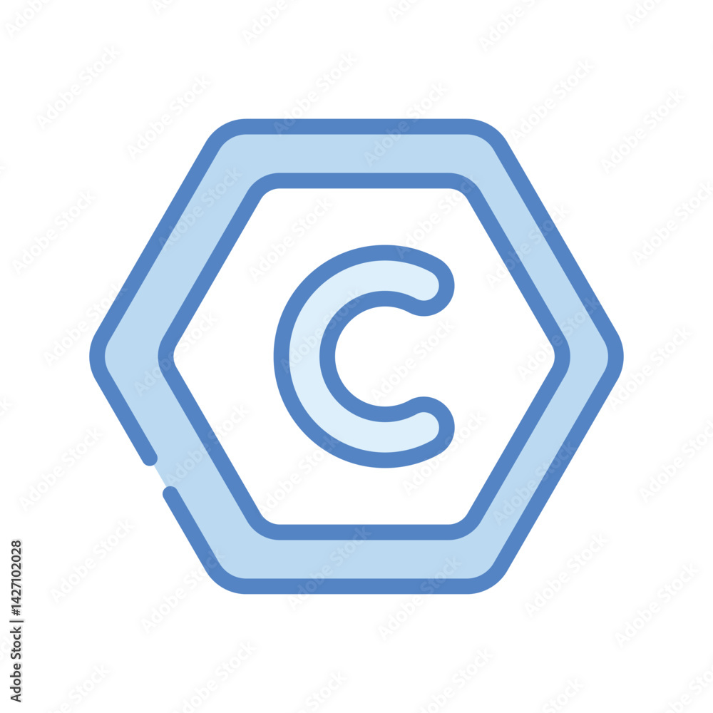 Letter C Icon vector stock illustration Letter C Icon vector stock illustration
