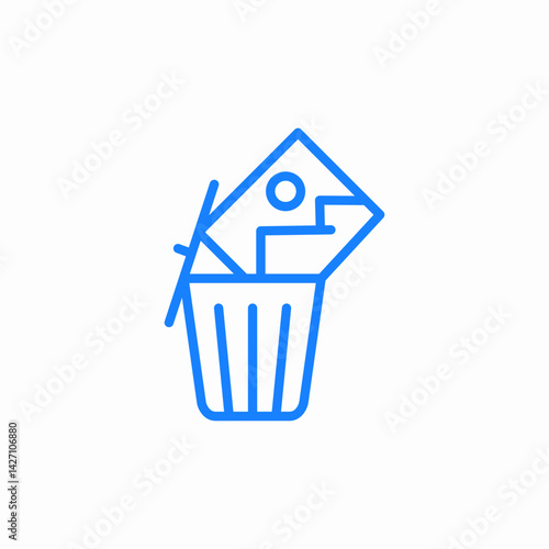 recycle bin icon sign vector