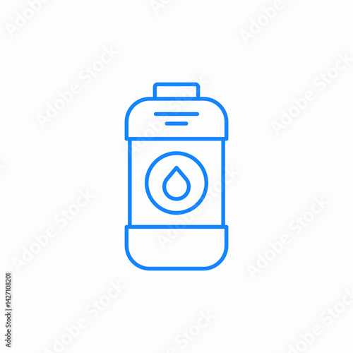 water bottle icon sign vector