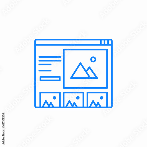 website design icon sign vector