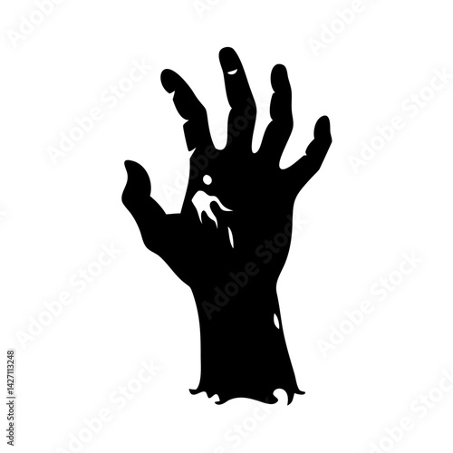 zombie hand icon, zombie hand silhouette vector illustration-simple silhouette illustration of zombie hand,zombie hand vector