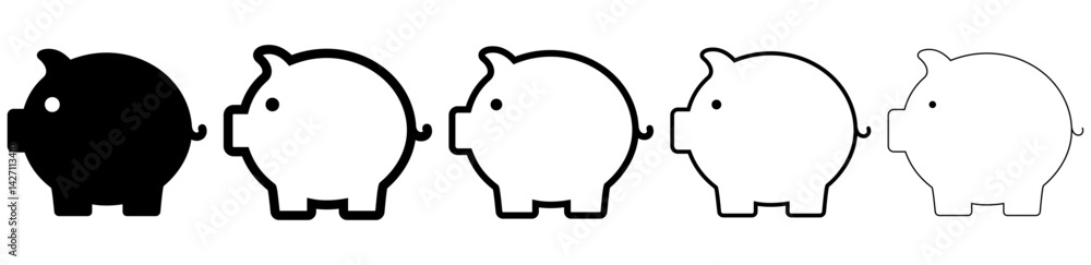 IÔNE DE COCHON. SYMBOLE DE COCHON DESIGN