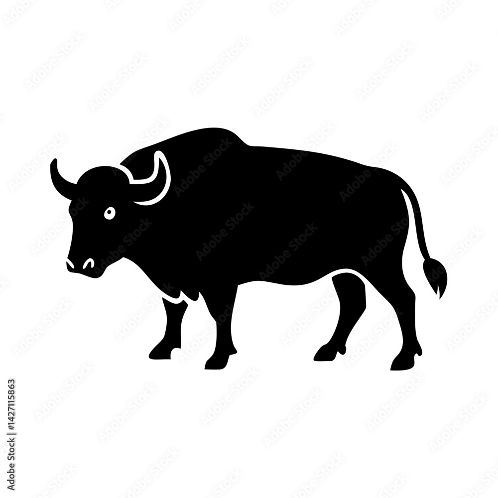 buffalo icon, buffalo silhouette vector illustration-simple silhouette illustration of buffalo,buffalo vector buffalo icon, buffalo silhouette vector illustration-simple silhouette illustration of buffalo,buffalo vector