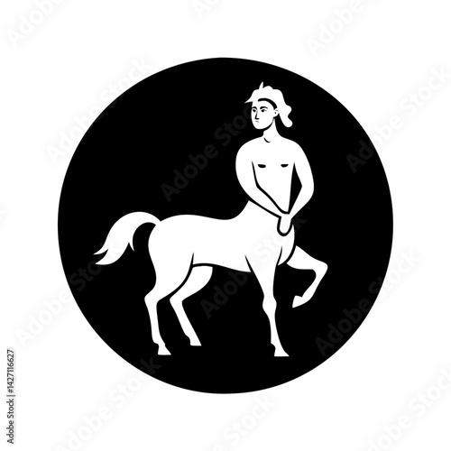 centaur icon, centaur silhouette vector illustration-simple silhouette illustration of centaur,centaur vector