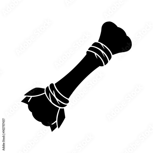chew toy icon, chew toy silhouette vector illustration-simple silhouette illustration of chew toy,chew toy vector