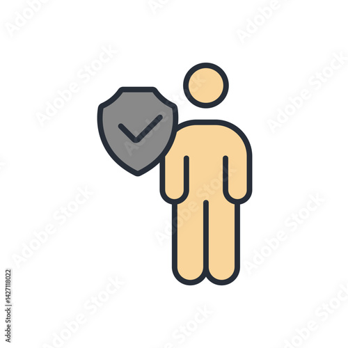 life icon collection .design style with background