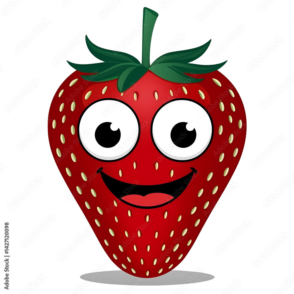 Obraz premium Strawberry Cartoon
