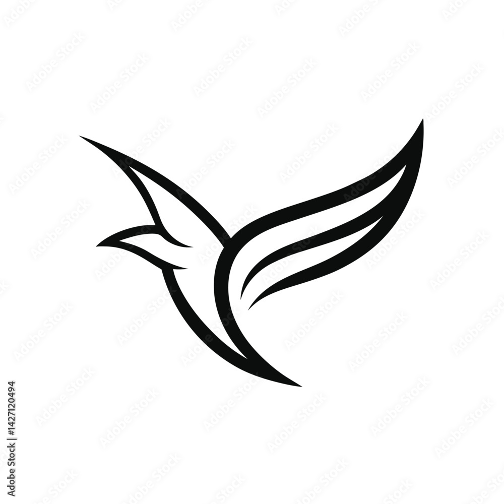 Fototapeta premium abstract bird logo