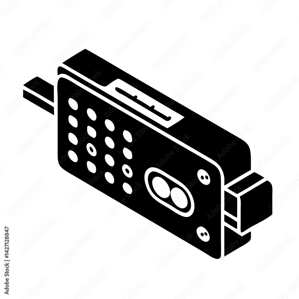 Fototapeta premium ledger lock icon, ledger lock silhouette vector illustration-simple silhouette illustration of ledger lock,ledger lock vector