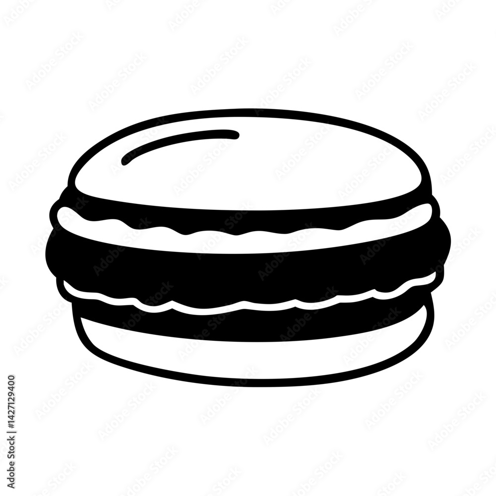 macaron icon, macaron silhouette vector illustration-simple silhouette illustration of macaron,macaron vector macaron icon, macaron silhouette vector illustration-simple silhouette illustration of macaron,macaron vector