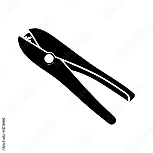 nail clippers icon, nail clippers silhouette vector illustration-simple silhouette illustration of nail clippers,nail clippers vector