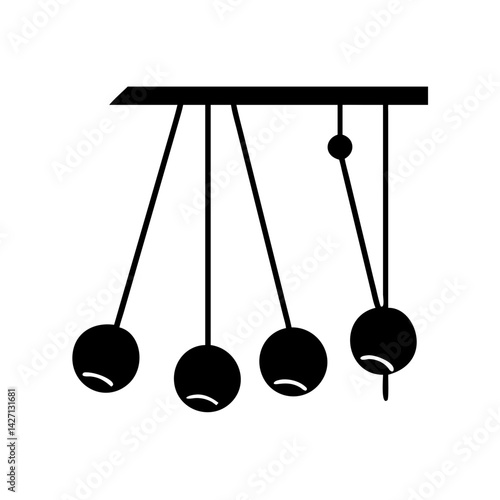 pendulum icon, pendulum silhouette vector illustration-simple silhouette illustration of pendulum,pendulum vector